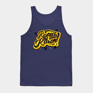 Respect the Drip, Karen! (Toxic Yellow, Black) Tank Top